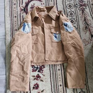 Women's Tan Attack On Titan Cosplay Jacket